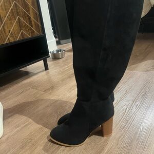 Black Knee-High Boots